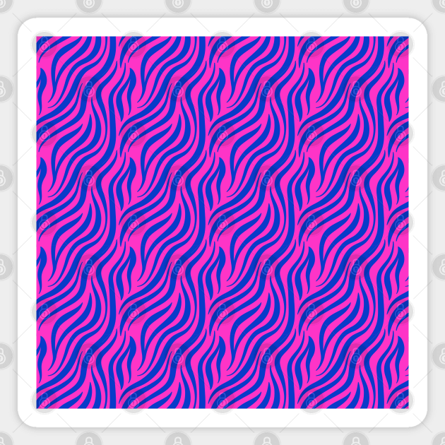 80s Zebra Pattern Sticker by machmigo